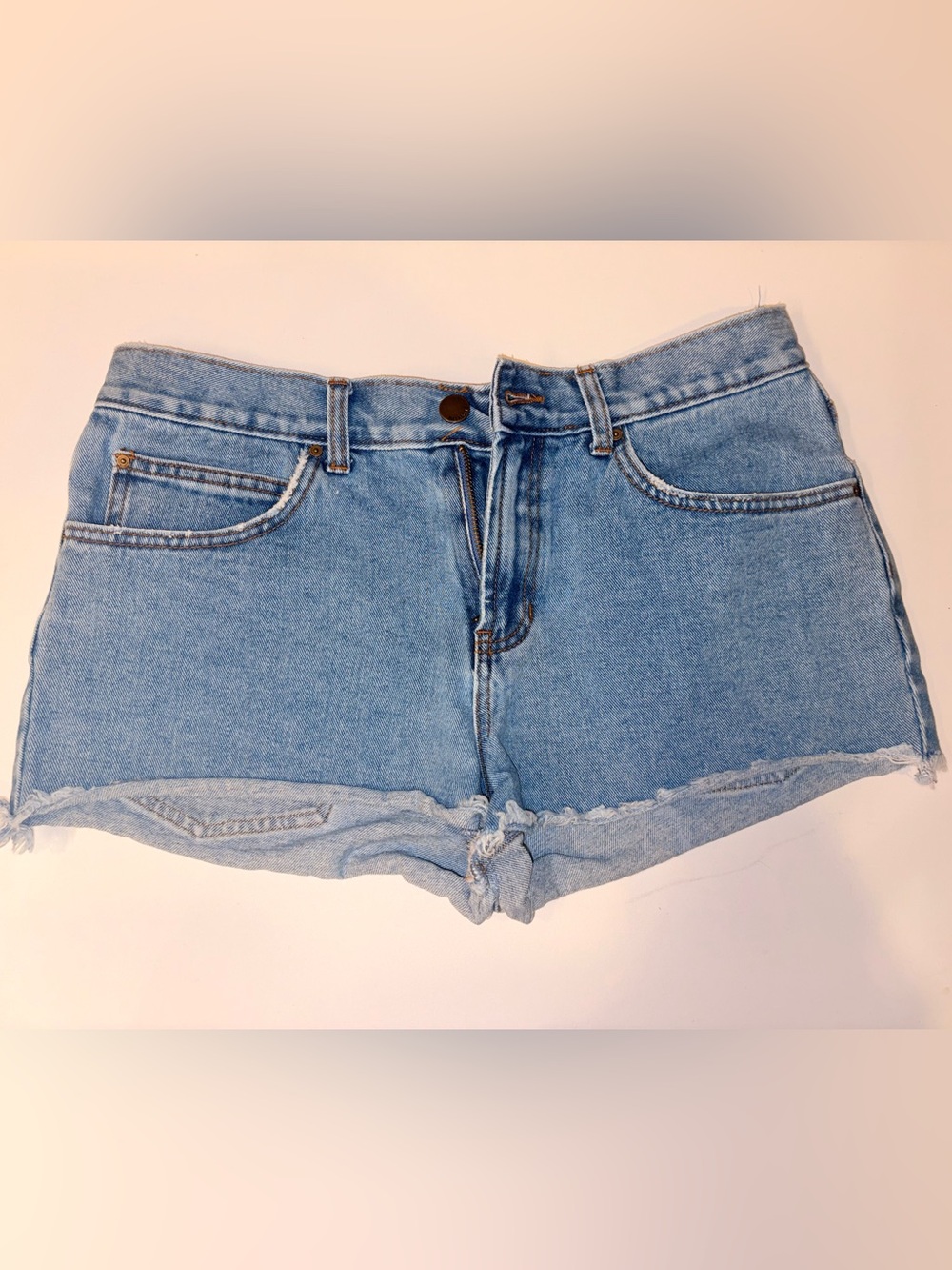 Billabong Light Wash Denim Cutoff Shorts - Size 29